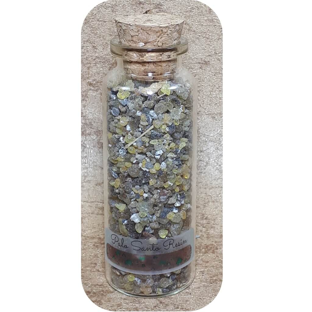 Palo Santo Resin fijn in fles 25 gram~ geurhout.nl